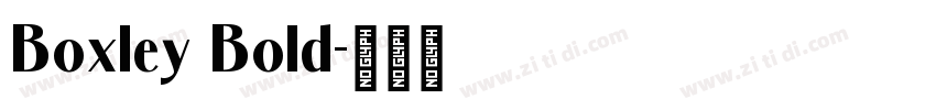 Boxley Bold字体转换